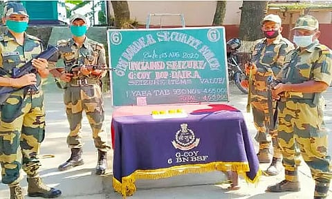 Border Security Force, Guwahati seized Yaba tablets at Kalabari village