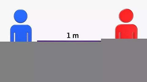 Baksa PHE Department organized training on social distancing