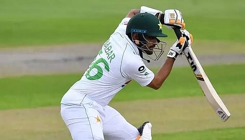Babar Azam swings momentum in visitors' favour