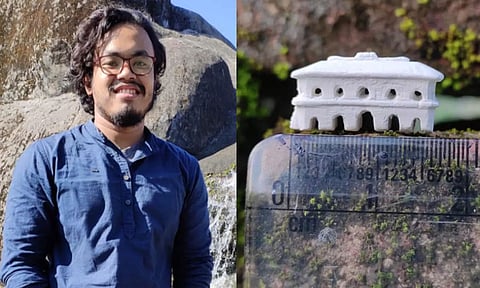 Meet Manas Pratim Gogoi, the Assam youth who sculpts iconic monuments using chalk pencils