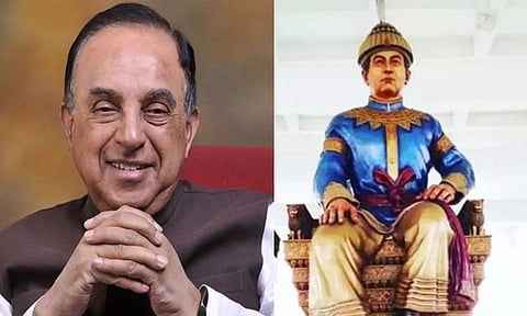 (L) Subramanian Swamy; (R) Sukaphaa, founder of the Ahom dynasty