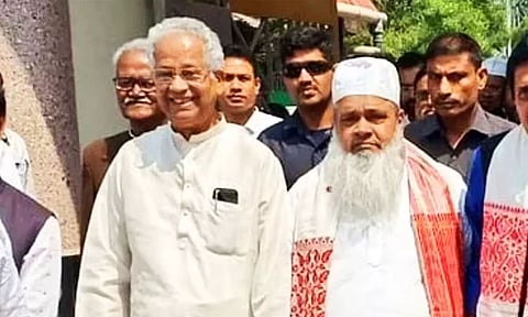 File image: Tarun Gogoi (Congress) and Badruddin Ajmal (AIUDF)