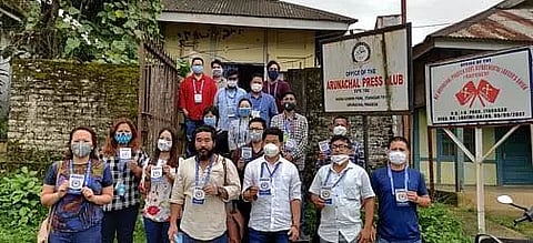 Arunachal Pradesh Union of Working Journalist distributes ID cards to members