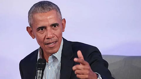 Democracy is at stake, warns Former US President Barack Obama