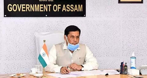 CM Sarbananda Sonowal visits Multipurpose Sports Complex project site