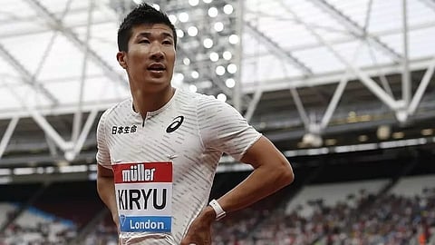 Yoshihide Kiryu wins men's 100m title at Tokyo Olympic stadium