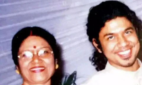 File image: Archana Mahanta (Left) with her son Papon (Right)