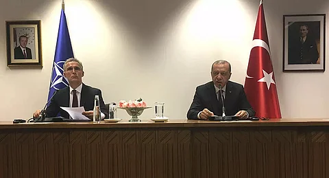 Recep Tayyip Erdogan, NATO chief Jens Stoltenberg discuss East Med tensions