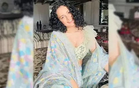 Actress Kangana Ranaut wears Manipuri phanek for a fashion cause