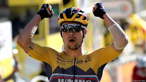 Primoz Roglic wins Tour de France Stage 4