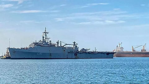 Indian Navy holds a two-day naval drill with Russia in Bay of Bengal