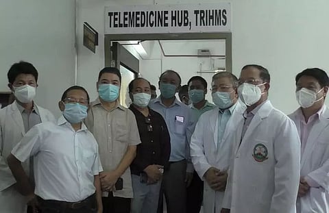 Health Minister Alo Libang launched Telemedicine Hub at TRIHMS