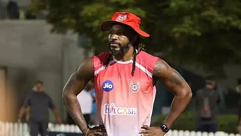 Chris Gayle joins Kings XI training