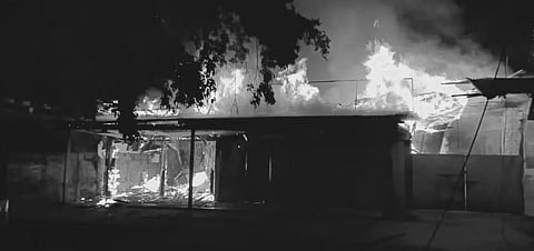 Devastating fire in book stall in Barpathar town under Golaghat district