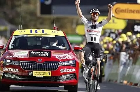 Marc Hirschi wins Stage 12 of the ongoing Tour de France