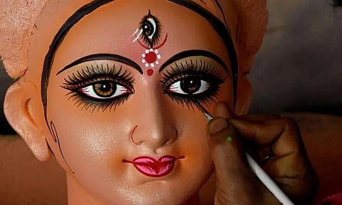 Mahalaya and Viswakarma Puja celebrations in Cachar amid strict COVID norms