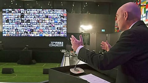 FIFA President Gianni defends meetings with Michael Lauber