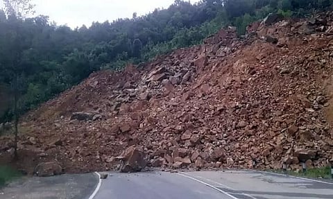 Massive landslide in Shillong bypass disrupts Assam-Meghalaya traffic movement