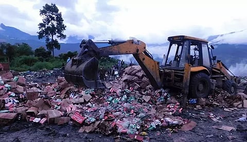 Banned liquor worth crores destroyed in Nagaland