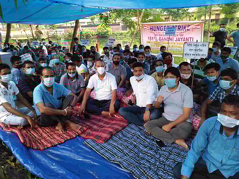 Bodoland People's Front stages hunger strike demanding BTC poll