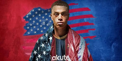 Dest becomes first American footballer to sign for Barcelona