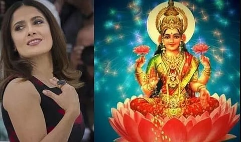 Hollywood star Salma Hayek turns to goddess Lakshmi