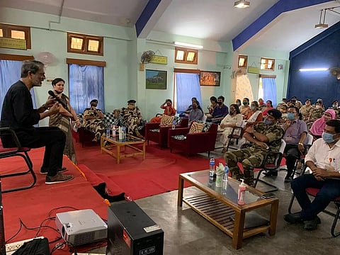 Adil Hussain addresses session on mental health with CISF jawans