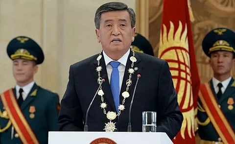 Kyrghyz President Sooronbai Jeenbekov resigns following weeks of unrest