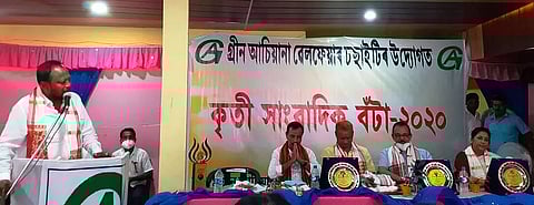 Media personnel felicitated at Behali LAC in Biswanath district