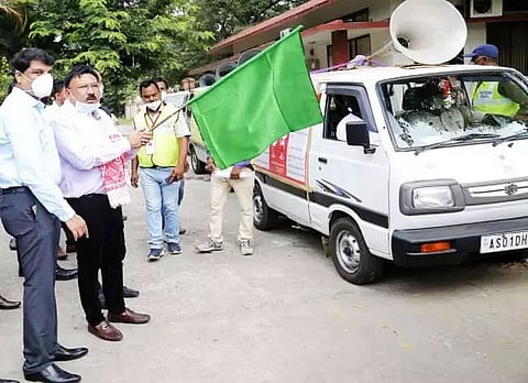 Minister Jogen Mohan flags off pilot project on face mask
