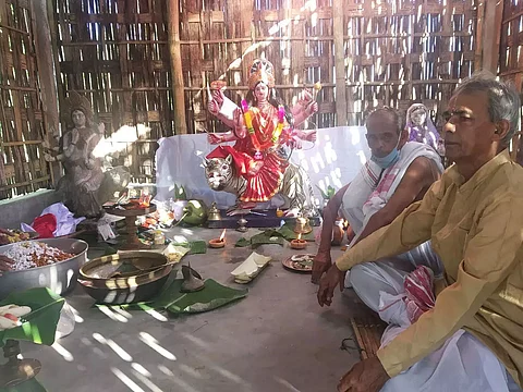 Idol of Shri Shri Burhi Aai Gosani re-established at Khaga of Lakhimpur