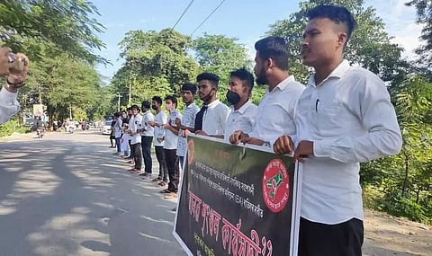 AASU forms human chain, demands scrapping of CAA and EIA Draft