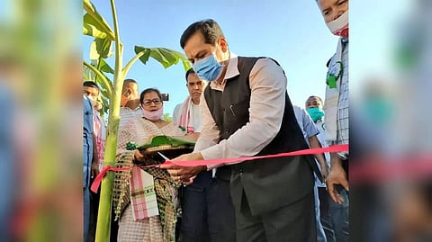 CM Sonowal lays foundation stones for two stadiums in Chabua