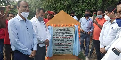 Foundation stone of two model high schools laid at Dhubri