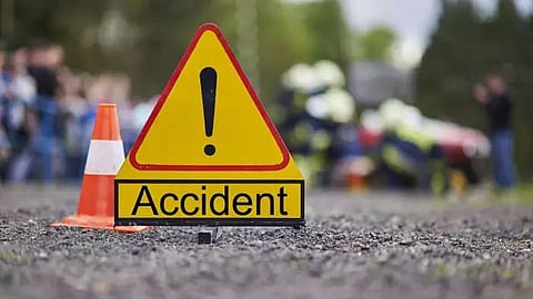 Four injured in road accident near Demow at NH-37 Road