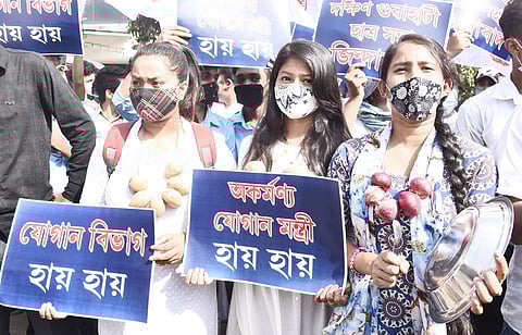 All Assam Students' Union protests against price rise statewide