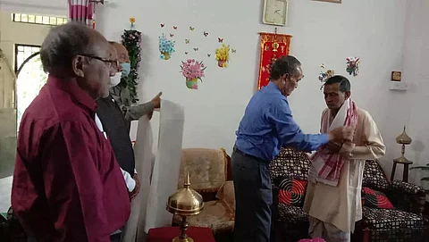 Noted Academician, writer Sarbeswar Sut Baruah feted in Lakhimpur