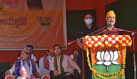 BTC polls: Himanta Biswa Sarma campaigns for BJP candidates in Udalguri
