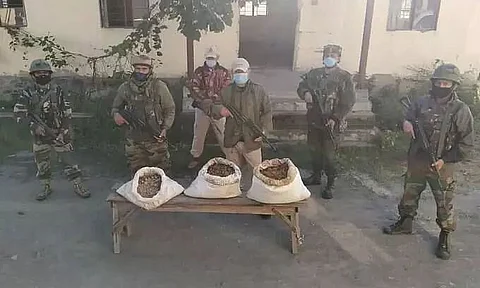 Forces recover a whopping 72 kg of brown sugar in Manipur