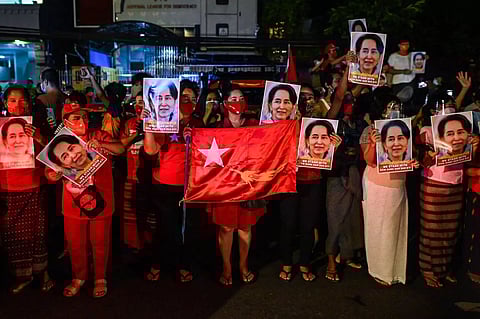 Myanmar's ruling NLD party grabs majority of parliamentary seats