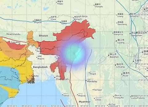 Ukhrul in Manipur jolted by a quake of 4.3 on the Richter Scale