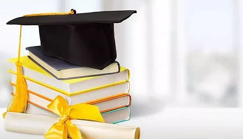 Two students of Demow Girls' HS felicitated for good performance in scholarship exam