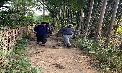 Cachar DC Keerthi Jalli trudges deep inside Assam-Mizoram inter-state border