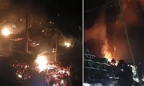 Two houses gutted in a fire in Nirjuli, Arunachal Pradesh, no casualties reported