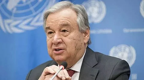 Antonio Guterres calls for major change in fight against climate disruption