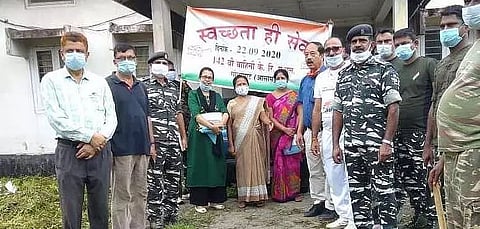 Cleanliness drive conducted in the area of KK Civil Hospital Golaghat