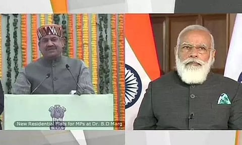 PM Modi inaugurates multi-storeyed flats for MPs in New Delhi