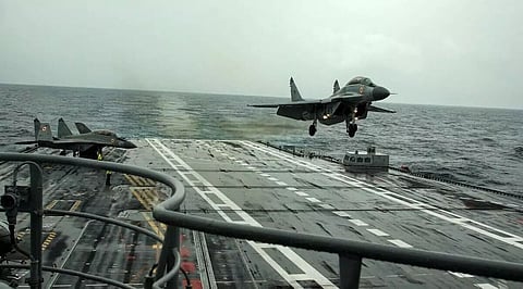MiG-29K pilot still missing, 9 warships, 14 planes conducting search: Navy