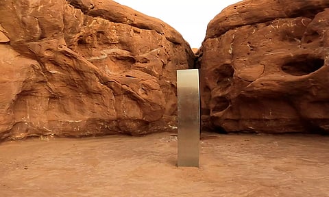 Mysterious silver monolith disappears from the desert in Utah