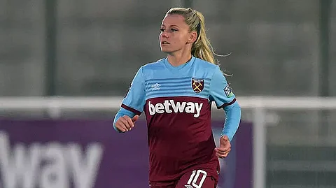 West Ham United's Julia Simic departs for AC Milan